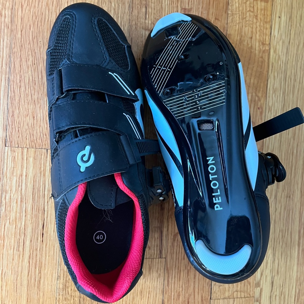 Peloton indoor cycling shoes, used, size 40